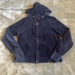 Black Velour Y2K Glam Jacket